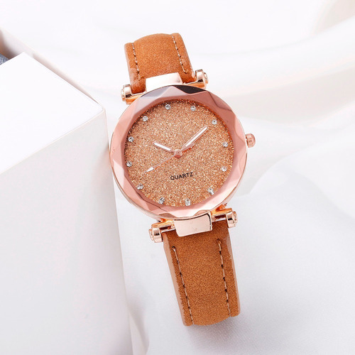 Relógio De Pulso Analogico Com Strass Feminino