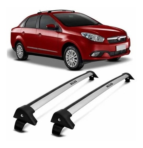 Rack Fiat Grand Siena 2012 13 14 15 16 17 Cristalcar Prata