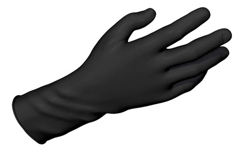 Dynarex 2523 Guantes De Nitrilo De Revisión, Grandes, Negro,