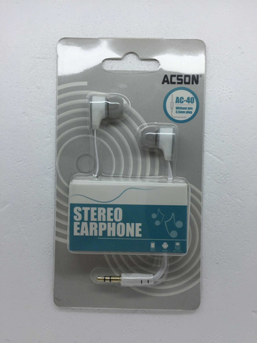 Auricular Acson Ac-40 In Ear