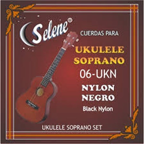 Fender 06-ukn Juego Cuerdas Ukulele Soprano Nylon Negro 