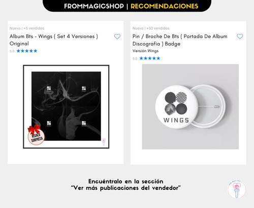 Bts - Album Wings ( Elegir Versión ) Original