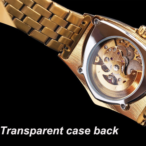 Reloj Winner S1225 De Acero Inoxidable Con Forma De Triángul