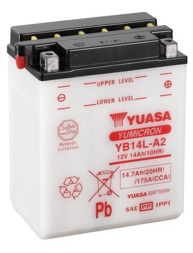 Batería De Moto / Yb14l-a2 / Yuasa (klr650)