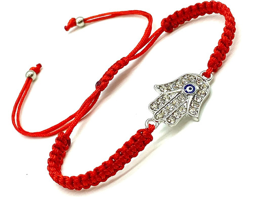 2927 Evil Eye Bracelet Black String Hamsa Charm Kabbalah Jew