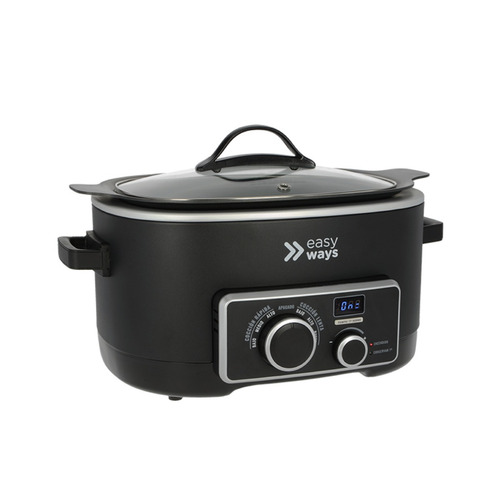 Imagen 1 de 5 de Olla De Cocción Lenta Multicooker 5 En 1 5.5 L Easyways