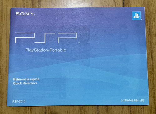 Manual Original Para Sony Psp 2000 (Usado)