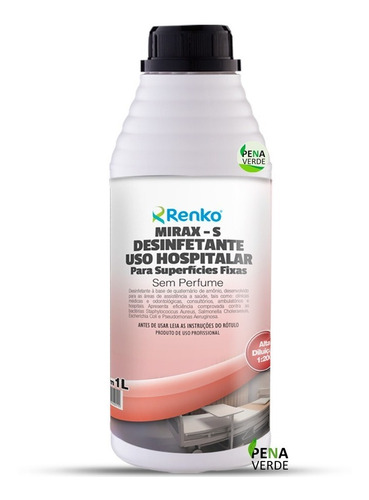 Desinfetante Alta Diluição Mirax - S 1 / 200 Renko 1 Lts 