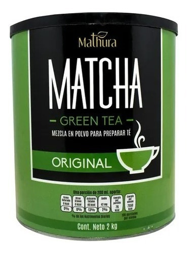 Te Matcha Mathura En Polvo 2 Kg