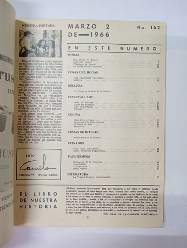 Revista Blanca Sol - Vol. Xiii, No. 162, Marzo 2 De 1966 (Usado)