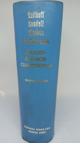 Analisis Quimico Cuantitavo - Kolthoff - Nigar 