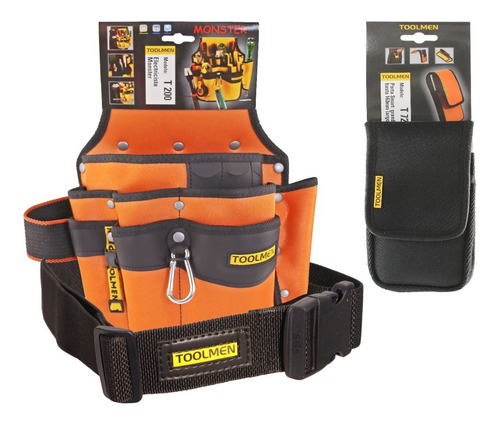 Imagen 5 de 9 de Cinturon Porta Herramientas Celular Toolmen T200 T35 T72