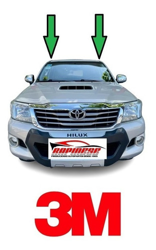 Toyota Hilux D/c 2011 / 2015 Molduras De Techo Baguetas 3m