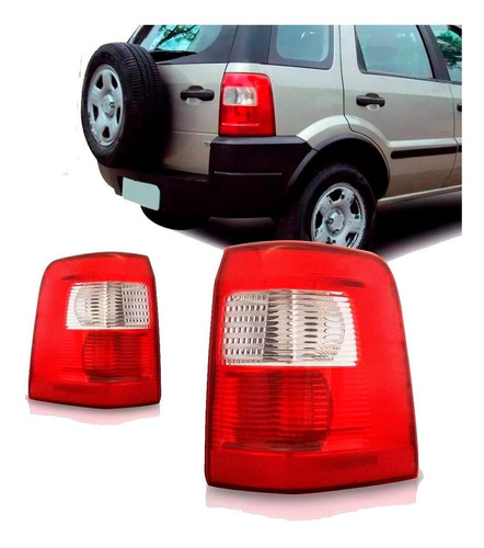 Lanterna Traseira Ecosport 2003 2004 2005 2006 2007 Bicolor