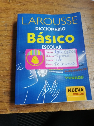 Diccionario Larousse Básico Escolar (Usado)