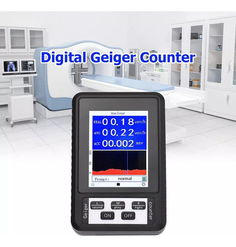 Detector De Radiação Nuclear Com Contador Digital Geiger 2.8