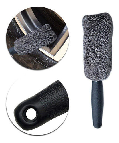 Escova De Aro De Pneu De Microfibra, Limpador Portátil Para