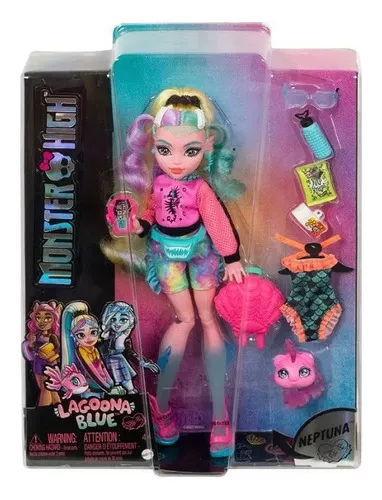 Monster High Boneca Lagoona Blue Moda Mattel Hhk55