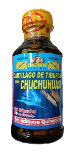 Cartilago De Tiburon + Chuchuhuasi 100 Capsulas 500 Mg