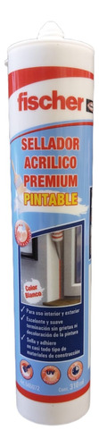 Sellador Acrílico Premium Pintable 310ml Fischer