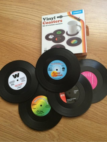 Posavasos Disco Vinilo Regalo Enamorados Cumpleaños Hombre