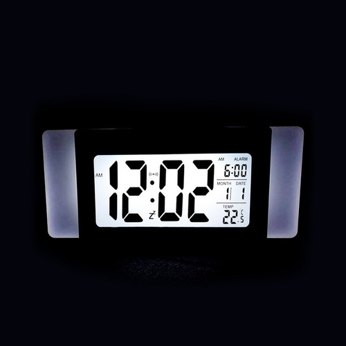 Reloj Despertador Digital Display Led Luz Temperatura