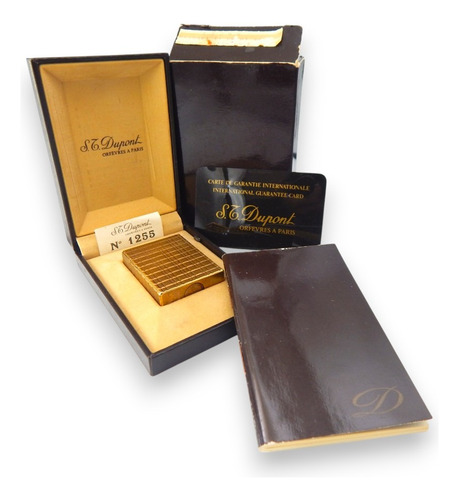 Encendedor S.t. Dupont Línea 1 Oro Full Set Original (Usado)