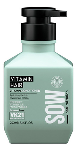  Sow Vitamin Hair Acondicionador Nutritivo Cabello Seco 250ml
