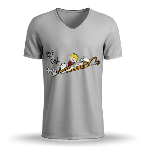 Camisetas Estampadas Hombre Calvin Hobbes 