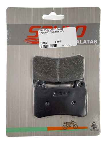 Balatas Disco Fa658(keeway 150 Rkv 200)(u292)