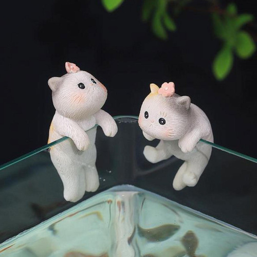 Garden Cat Statue Flower Pot Hugger Decoración De Estilo C