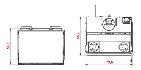 Pellets Estufa Palazzetti Inserto Ac70 Canalizable 9kw
