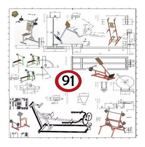 Gym Planos Gimnasios Maquinas Ejercicio Construir 91 Equipos