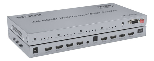 Matrix Hdmi V2.0 4x4 Uhd 4k 60hz Netcom Audio Rs232 Dc12v