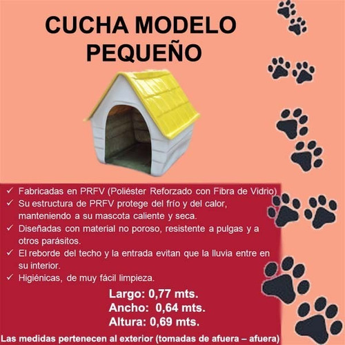Cucha Modelo Pequeño 0,77 X 0,64 X 0,69
