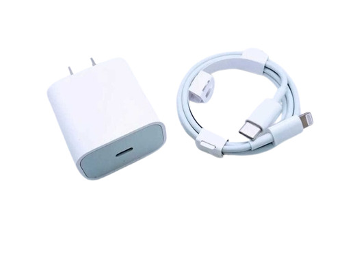 Cargador Foxconn A2305 usb-c de pared con cable carga rápida blanco