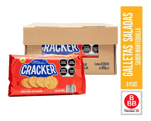 Galletas Crackers Milena® Caja Con 8 Paquetes.