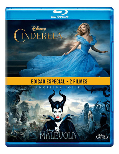 Blu-ray Cinderela - Malévola - Edição Especial - 2 Filmes