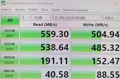 Imagem 4 de 4 de Hd Ssd 240gb Kunup Pronta Entrega Grav. 500mb/s Leit. 550mbs