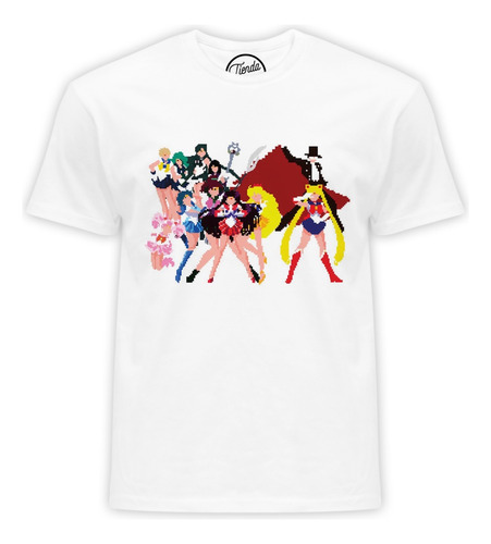 Playera Sailor Moon Pixels Crew Aesthetic T-shirt