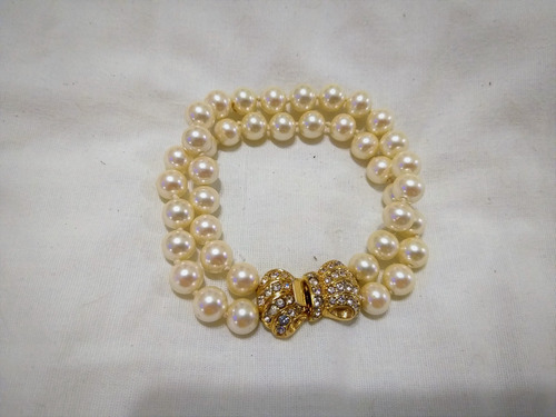 Pulsera Perlas Doble