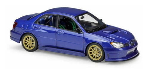 Welly Subaru Impreza Wrx Sti Blue 1/24 Modelo De Coche Fundi