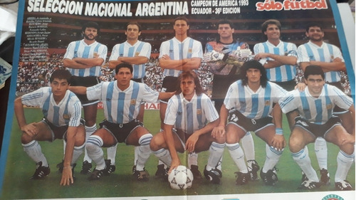 Póster Gigante Selección Argentina Campeón De América 1993