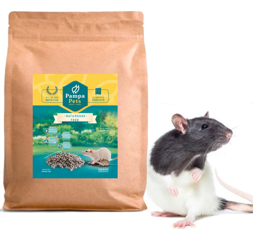 Alimento Completo Ratas Y Ratones Pampa Pets