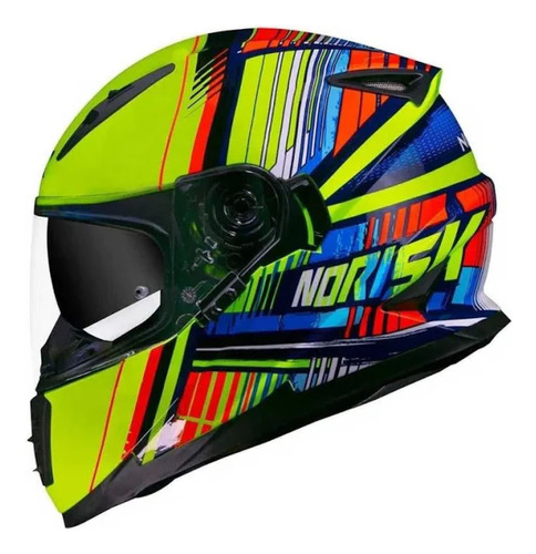 Capacete Moto Fechado Norisk Ff302 Advance Viseira Dupla