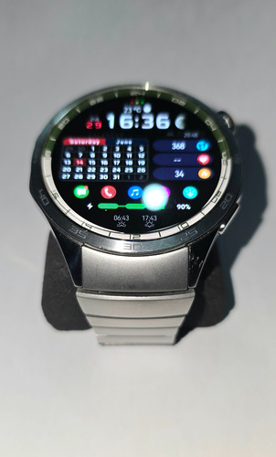 Smartwatch, Huawe| Watch Gt 4 46mm Verde + 6 Pulseiras Reser Prateado Verde Prateado (Usado)