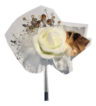 Comprar Azar Novio Boda Boutonniere Ivory Y Oro 12 Piezas