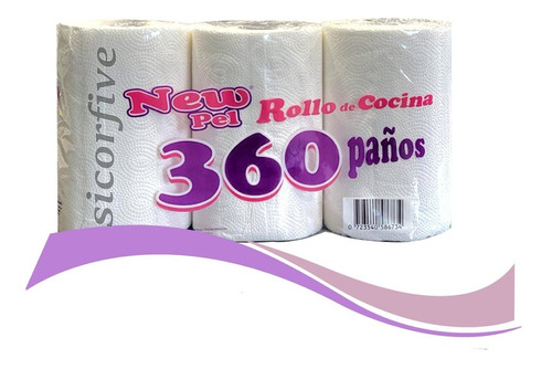 Bolson De Rollo Cocina Papel Blanco New Pel De 360 Paños