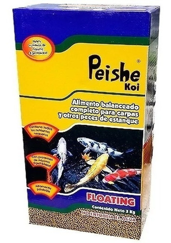 Alimento Para Peces Shulet Peishe Koi De Flote 3 Kg Carpas