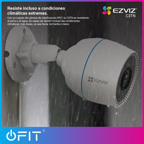 Imagen 6 de 10 de Kit X2 Cámara Seguridad Wifi Ezviz Full Hd + 2 Memorias 16gb